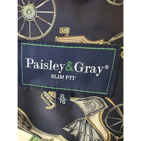 Paisley & Gray Mens XL Tan Soft Ribbed Knit Sport Coat Blazer Slim Fit *Flawed* - Picture 5 of 16